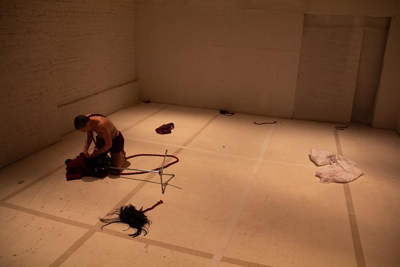 A performance still from MOMMA!