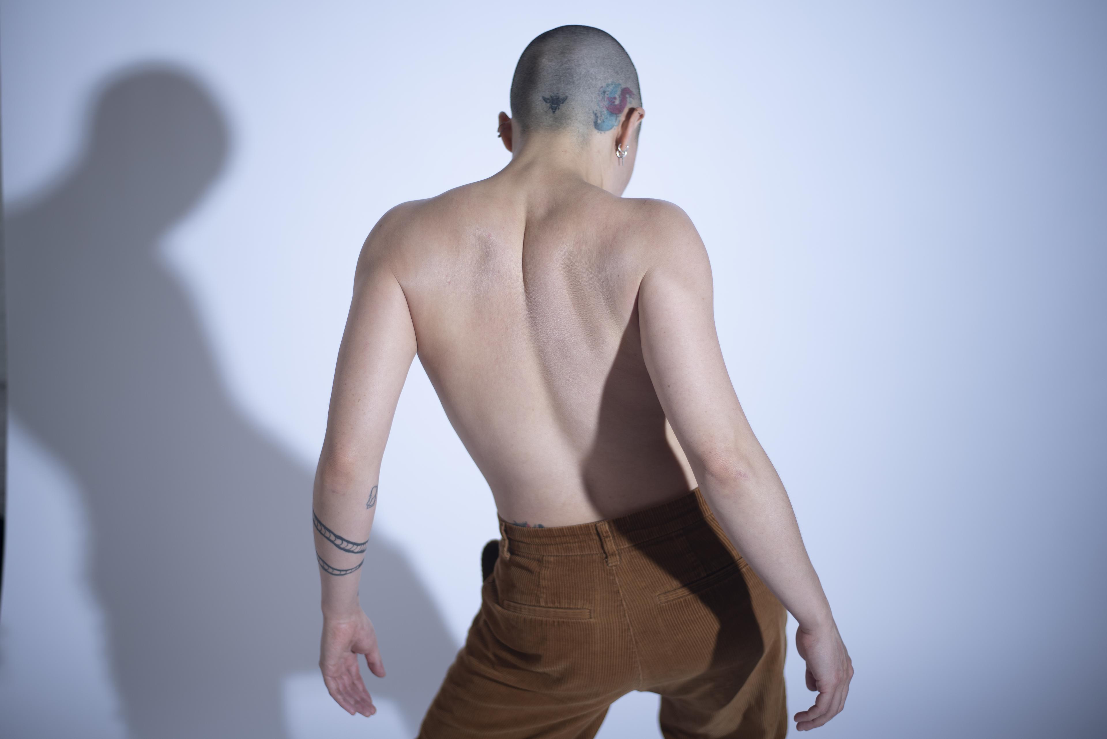 A performance still from post-op