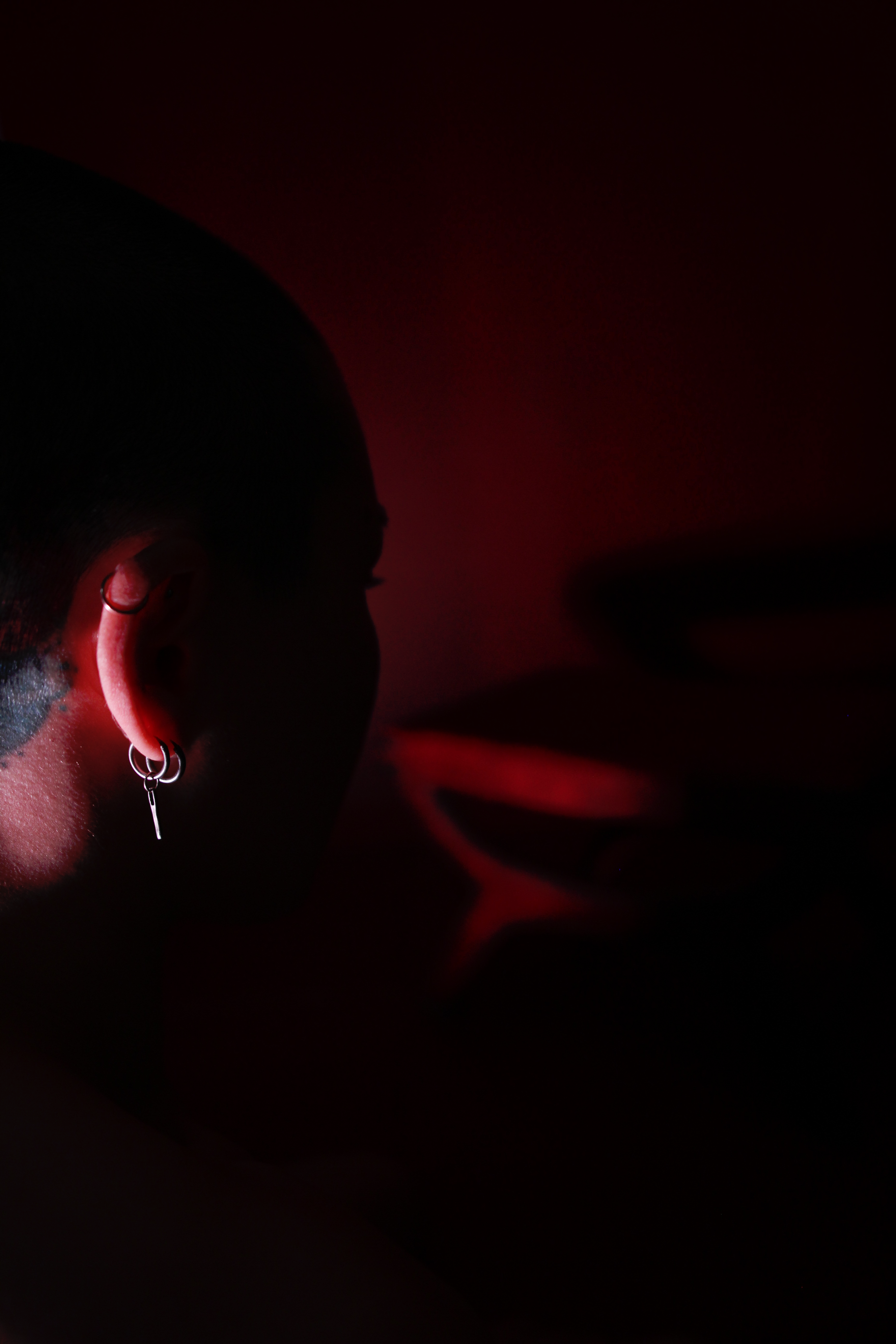 A performance still from red room