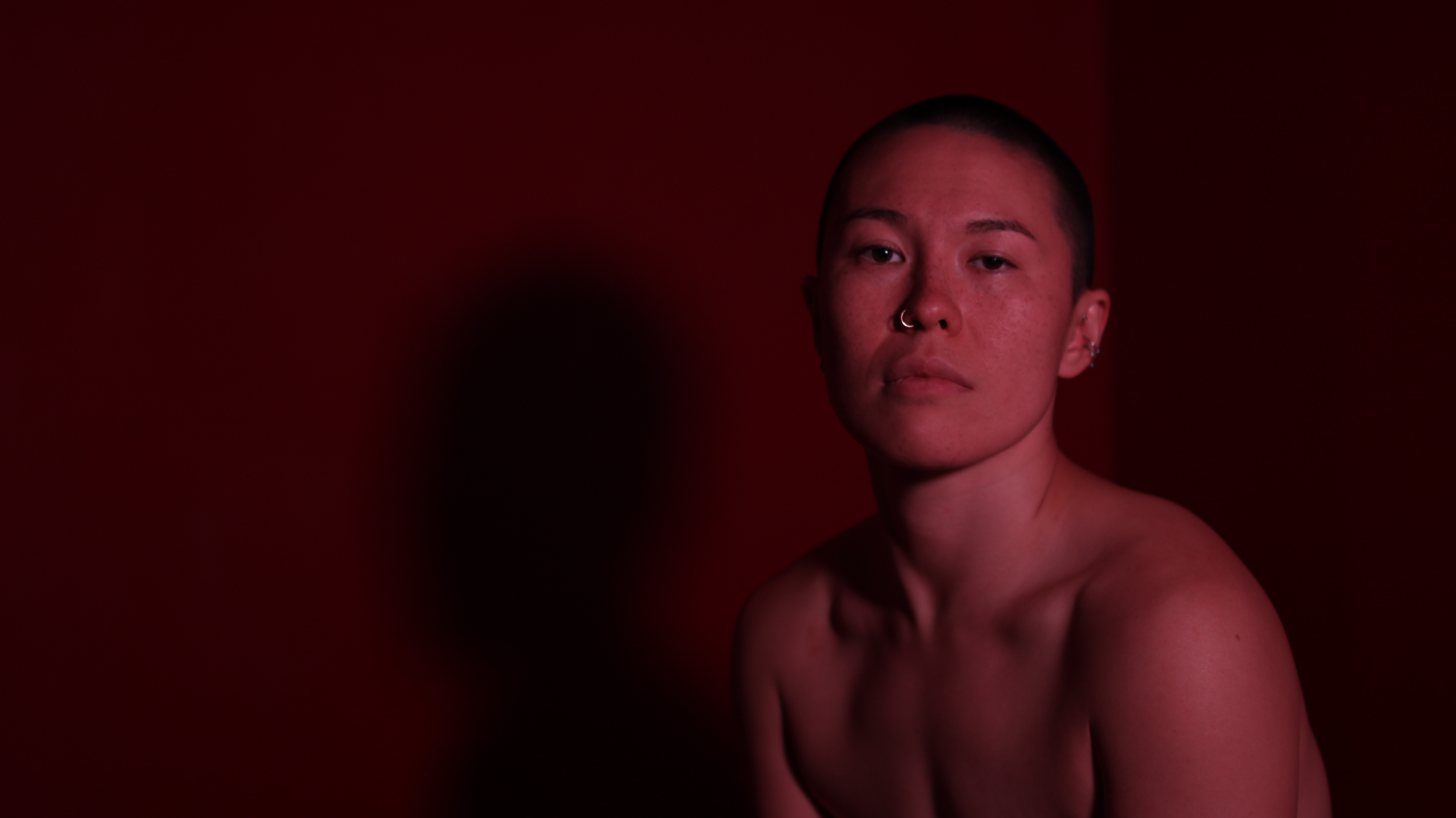 A performance still from red room