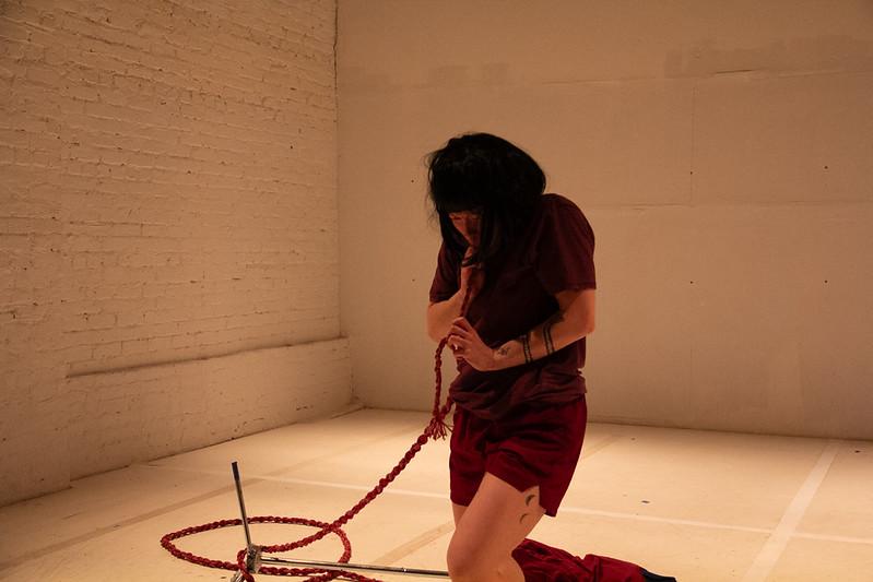 A performance still from MOMMA!