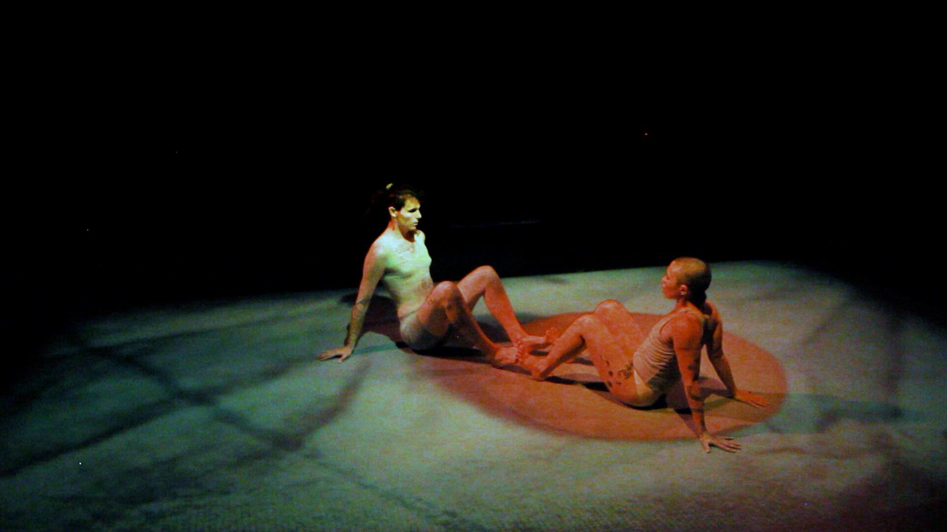 A performance still from softspells