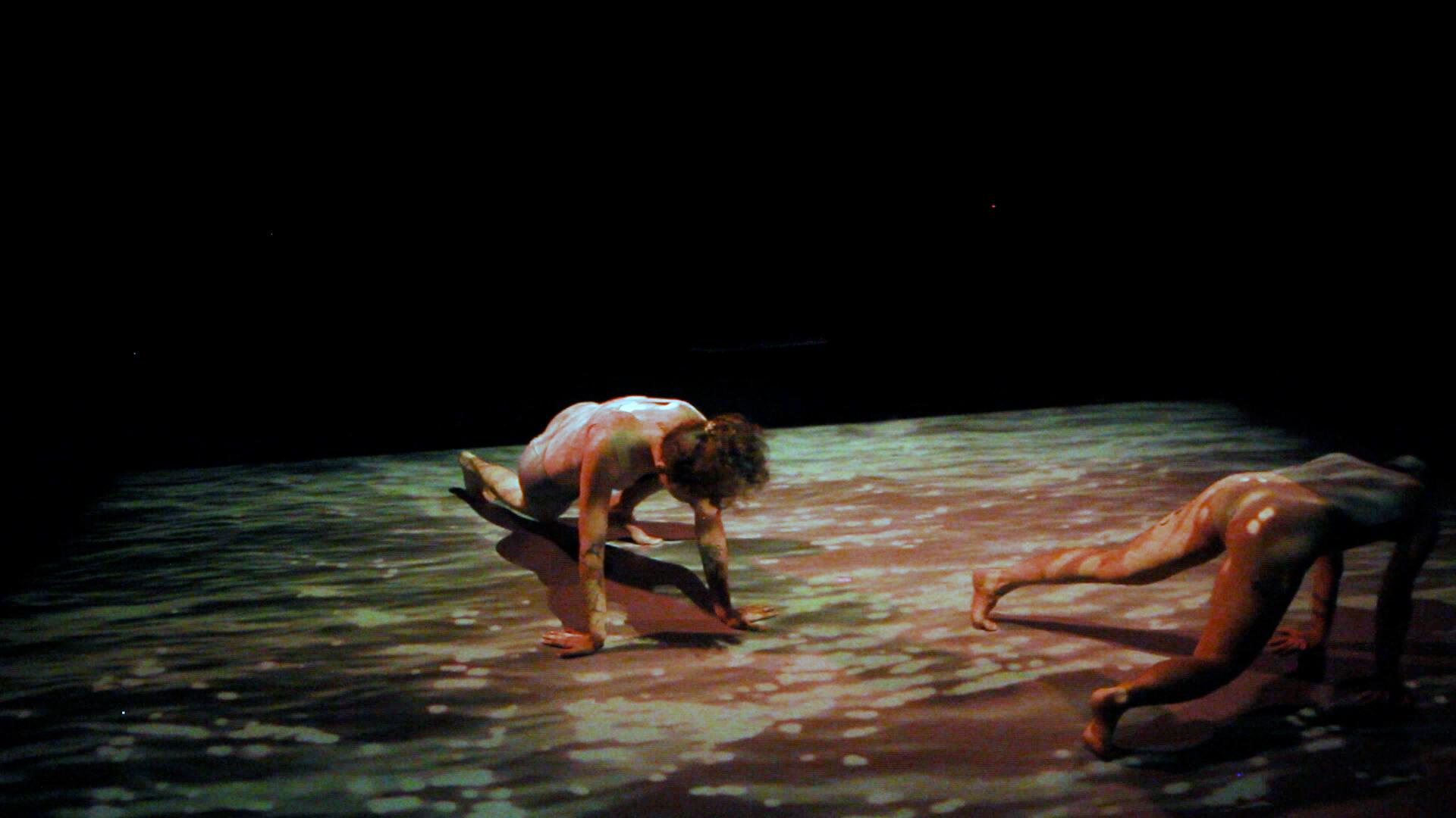 A performance still from softspells