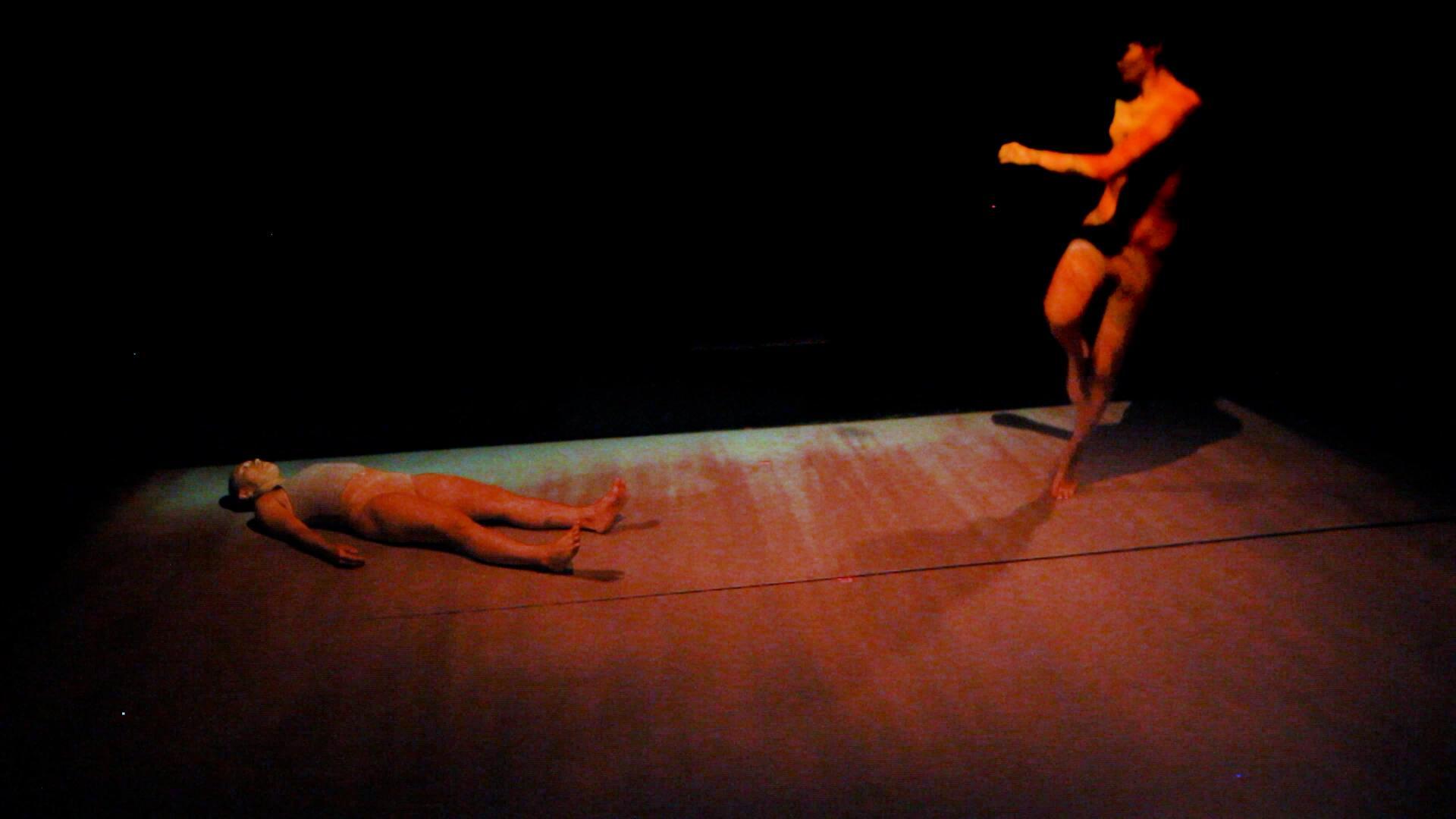 A performance still from softspells