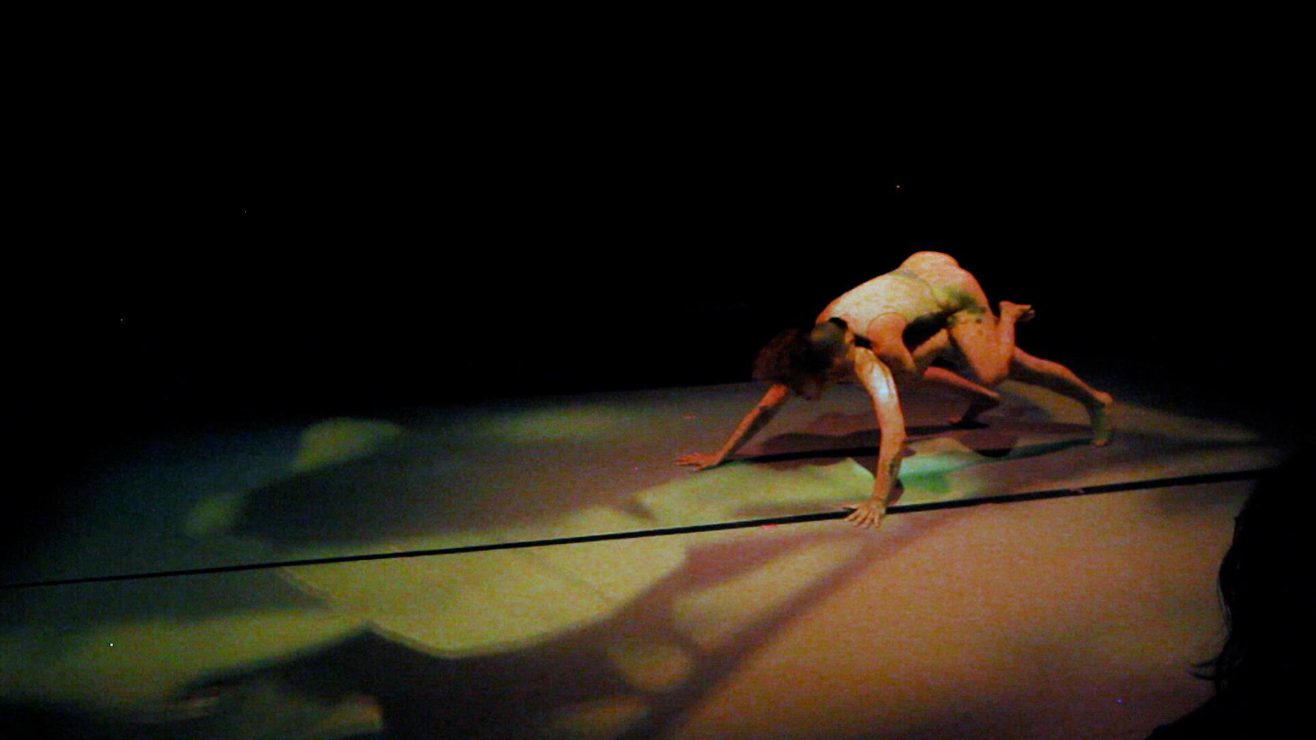 A performance still from softspells